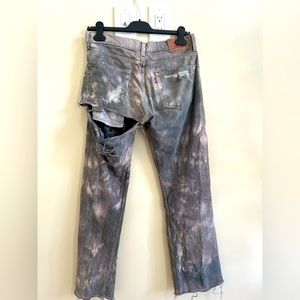 Amazing Levi’s hand bleached and cut slim fit jeans